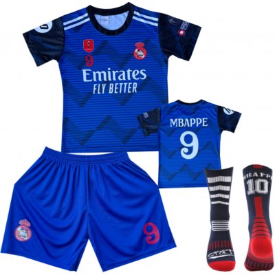 Numberoplus dětský fotbalový dres + fotbalové ponožky - Real Madrid 2025/26 Kylian Mbappé – Zboží Dáma