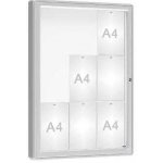 PROCITY Venkovní vitrína model 2000, 9 x A4, sklo, elox – Zboží Živě