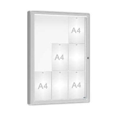 PROCITY Venkovní vitrína model 2000, 9 x A4, sklo, elox – Zboží Živě