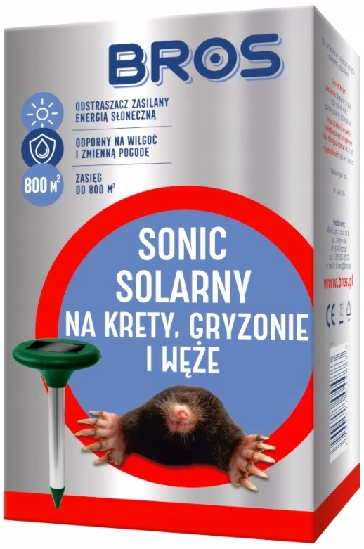 Bros Plašič krtků solární Sonic