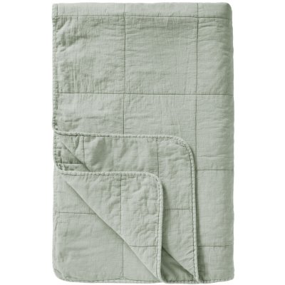 Ib Laursen Prošívaný přehoz Vintage Pistachio 130 × 180 cm, zelená barva, textil – Hledejceny.cz