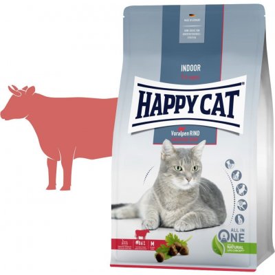Happy cat Indoor Alpské hovězí 1,4 kg