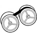 Páska pro psací stroj pro Triumpf Adler 1210, GR. 51U, černá, textilní, 13/6, N (PSUV051N01) – Zboží Živě