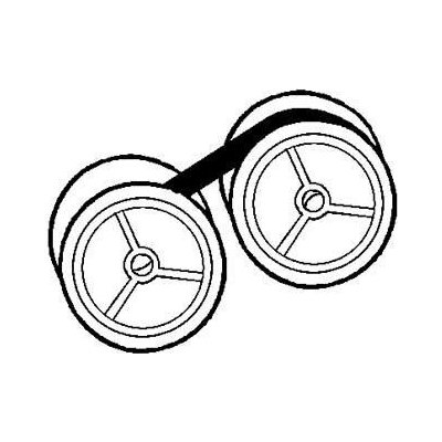 Páska pro psací stroj pro Triumpf Adler 1210, GR. 51U, černá, textilní, 13/6, N (PSUV051N01) – Zboží Živě