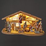 AMADEA Dřevěný betlém s figurkami 54 cm – Zboží Mobilmania
