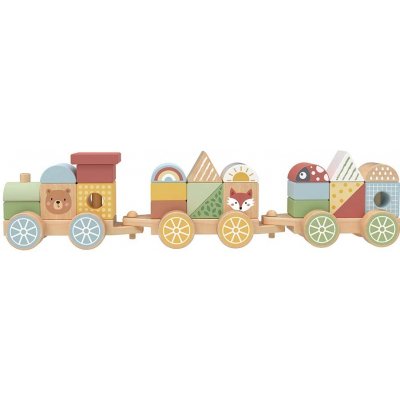 TookyToy skládací vláček se zvířátky – Sleviste.cz