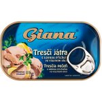 Giana Tresčí játra s uzenou příchutí ve vlastním oleji 115 g – Zboží Dáma