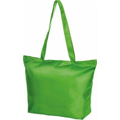 Halfar Skládací nákupní taška na zip Zelená jablková