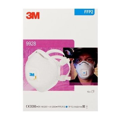 3M 9928 Filtrační polomaska FFP2 R D s ventilkem – Zbozi.Blesk.cz