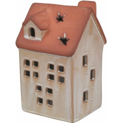 Anděl Přerov Domek cihlový z porcelánu s LED 7 x 11,5 cm – Hledejceny.cz
