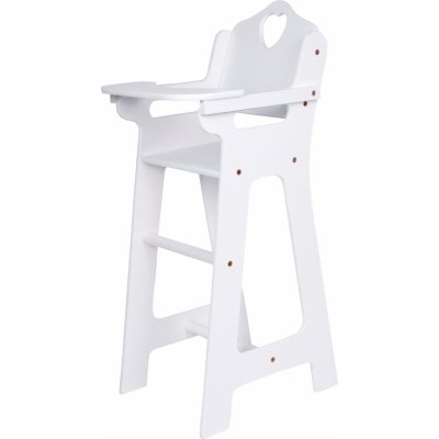 Legler Small Foot Dřevěná židlička pro panenky bílá velká