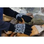 Wooline pletené prstové rukavice Angora černé – Hledejceny.cz