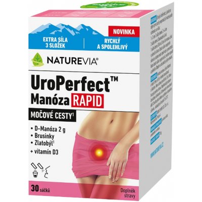 NatureVia UroPerfect Manóza Rapid 30 sáčků – Zboží Dáma