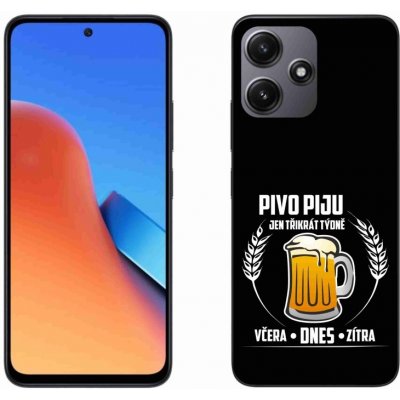 mmCase na Xiaomi Redmi 12 5G - pivní motiv černé pozadí – Zboží Živě