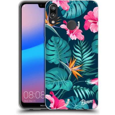 Pouzdro Picasee silikonové Huawei P20 Lite - Pink Monstera čiré – Zboží Mobilmania