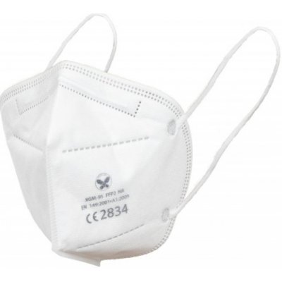 Fridrich & Fridrich respirátor FF NAAB FFP2 XGM-95, skládaný, bez ventilku, 50 ks – Hledejceny.cz