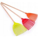 Lena hrábě na listí s dřevěnou rukojetí 60 cm nářadí oranžová – Hledejceny.cz