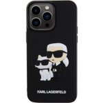 Karl Lagerfeld 3D Rubber Karl and Choupette iPhone 15 Pro Max černé – Zboží Mobilmania