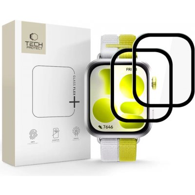 TECH-PROTECT GLASS FLEX+ 2-balení tvrzeného ochranného skla pro Huawei Watch Fit 5 černé 5906302323333 – Zboží Živě