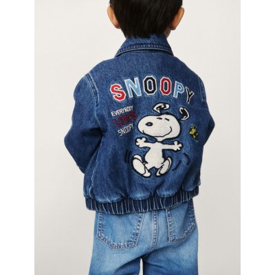 Gap Baby džínová bunda & Peanuts Snoopy Tmavě modrá – Sleviste.cz