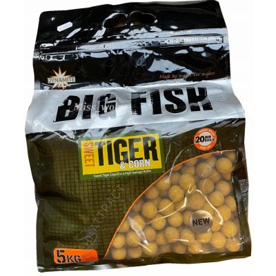 Dynamite Baits Boilies Big Fish Sweet Tiger&Corn 5 kg 20 mm – Zboží Mobilmania