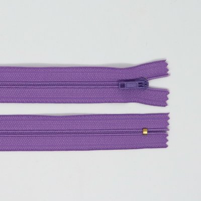 Spirálový zip, šíře 3 mm, délka 55 cm, fialová – Hledejceny.cz