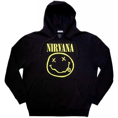 Nirvana mikina Yellow Happy Face unisex Black – Sleviste.cz