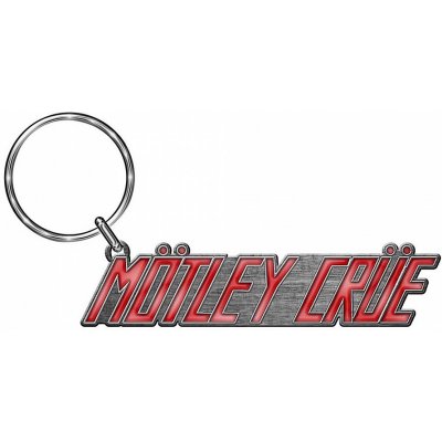 Přívěsek na klíče Motley Crue Red Logo Cast Relief