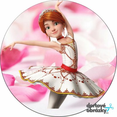 Jedlý tisk BALETKA BALLERINA ● materiál: JEDLÝ PAPÍR Ⓜ️, ● velikost: průměr 26 cm ☝ – Zboží Mobilmania