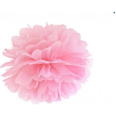 PartyDeco Pom pom dekorační papírový světle růžový, 25cm – Hledejceny.cz