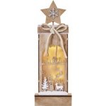 Emos DCWW13 LED dekorace dřevěná zimní krajina 34 cm 2x AA teplá bílá časovač – Hledejceny.cz