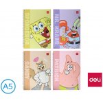 DELI Spirálový blok A5 SPONGEBOB linkovaný 60 listů – Zboží Dáma DELI Spirálový blok A5 SPONGEBOB linkovaný 60 listů – Zboží Dáma