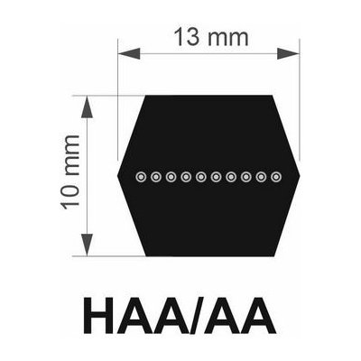 PIZZIRANI Pizzirani AA 112" (2880 Lw) oboustranný řemen klínový – Zboží Mobilmania