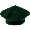 Dětská čepice dívčí baret Tonak 100% vlna 16 zelená tmavá