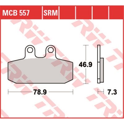 Zadní brzdové destičky TRW / Lucas Moto Guzzi V7 750 III Carbon 2018 - – Hledejceny.cz