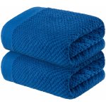 Livarno Home Froté ručník, 2 kusy, 50 x 100 cm (modrá) – Sleviste.cz