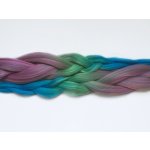 Kanekalon EZ Braid - II. jakost - VÝPRODEJ Barva: FR-24 (pink-green-blue shaded, růžovo-zeleno-modrý) – Zboží Dáma