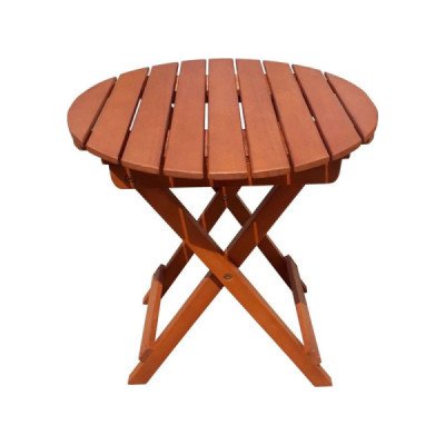 Garden Pleasure Balkonový stůl Los Hanford 985196, skládací, eukalyptové dřevo, olejované, 45 x 50 cm – Zboží Mobilmania