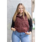 Dalef Chery dámská krátká vesta černá – Zboží Dáma