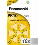 Panasonic baterie do naslouchadel 6ks PR10(230)/6LB – Zboží Živě