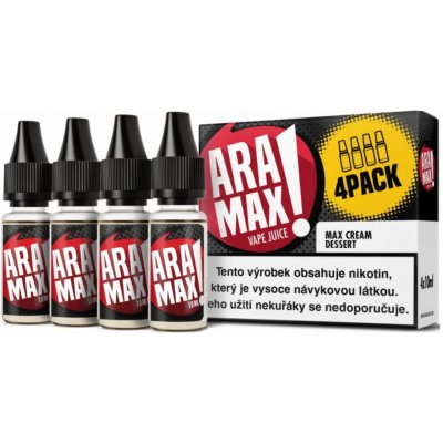 Aramax 4Pack Max Cream Dessert 4 x 10 ml 18 mg – Hledejceny.cz