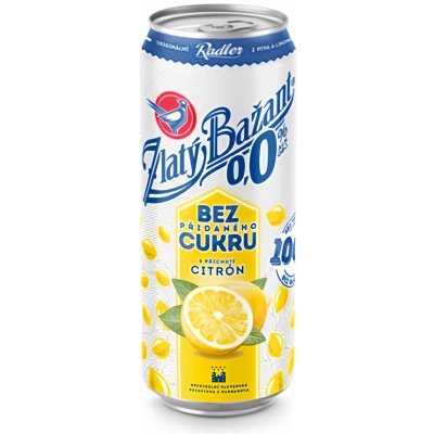 Zlatý Bažant citron 0,0 % 0,5 l (plech) – Zbozi.Blesk.cz