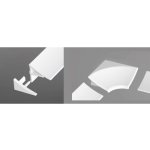 Ravak XB460000001 Sada pro krycí lištu 11 - bílá B460000001 – Sleviste.cz