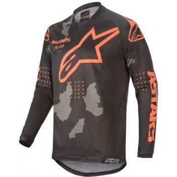 Alpinestars Racer TACTICAL černo-šedo-oranžový maskáčový