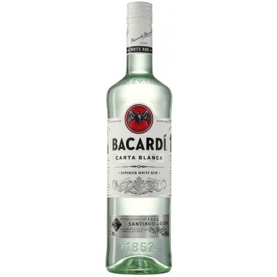 Bacardi Carta Blanca 40% 0,5 l (holá láhev) – Hledejceny.cz