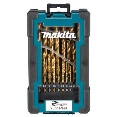 Makita D-72235-1 sada vrtáků do kovu HSS-TiN 1-13mm (po 0,5 mm), 25ks