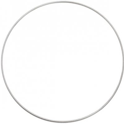 Kovový kruh na lapač snů 45 cm, stříbrný – Zboží Dáma