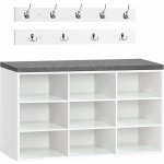 Vasagle Jungo 80 cm bílý/šedý – Sleviste.cz