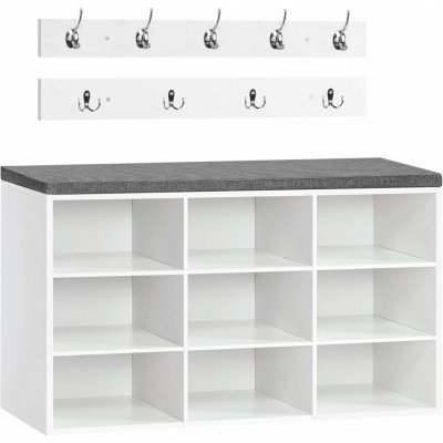 Vasagle Jungo 80 cm bílý/šedý – Sleviste.cz