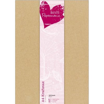 WEST DESIGN Kartonové papíry Kraftstax A4 sada (100ks) – Zboží Živě